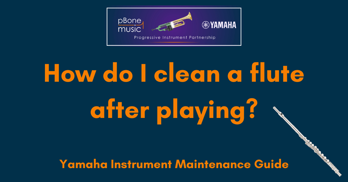 How do I clean a flute after playing?