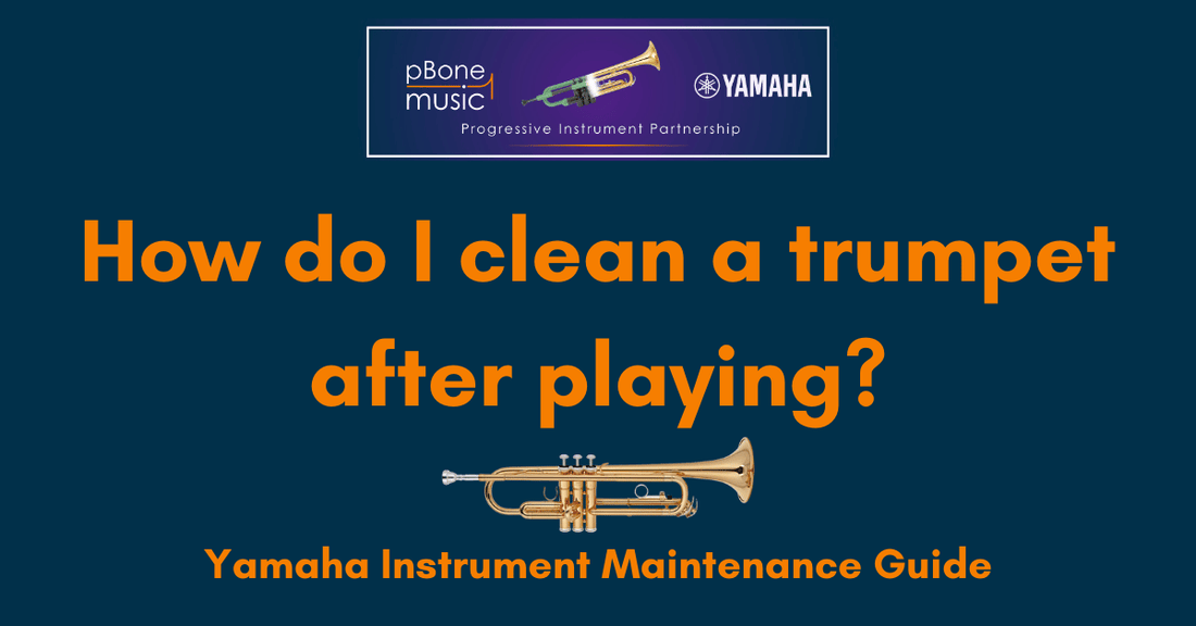 How do I clean a trumpet after playing?