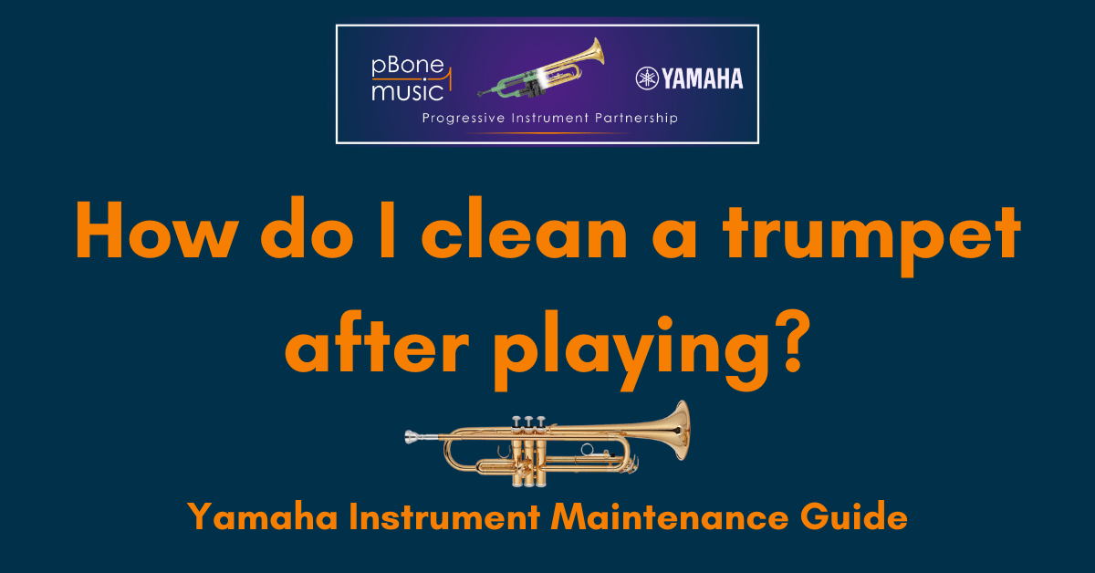 How do I clean a trumpet after playing?