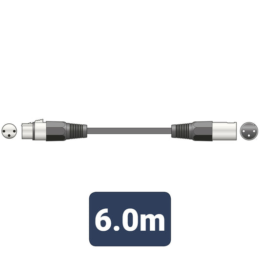 QTX Essential Microphone Leads XLR Female - XLR Male