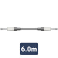QTX Essential Guitar Leads 6.3mm Mono Jack Plug - 6.3mm Mono Jack Plug