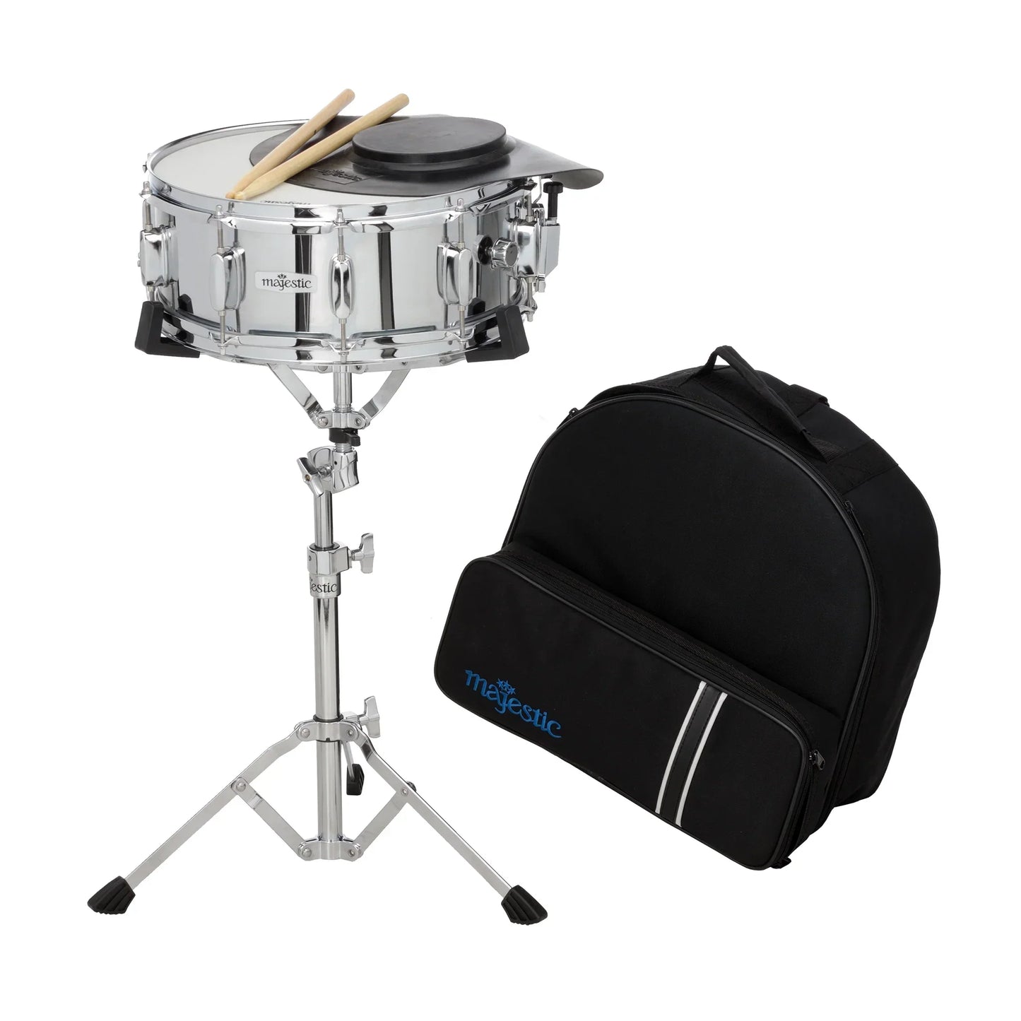 Majestic Snare & Practice Pad Kit – With Backpack