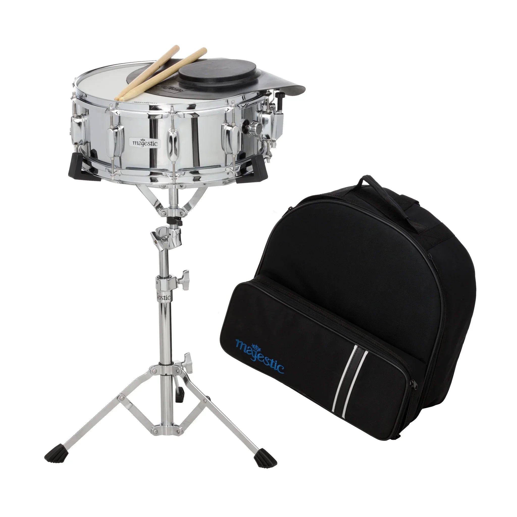 Majestic Snare & Practice Pad Kit – With Backpack