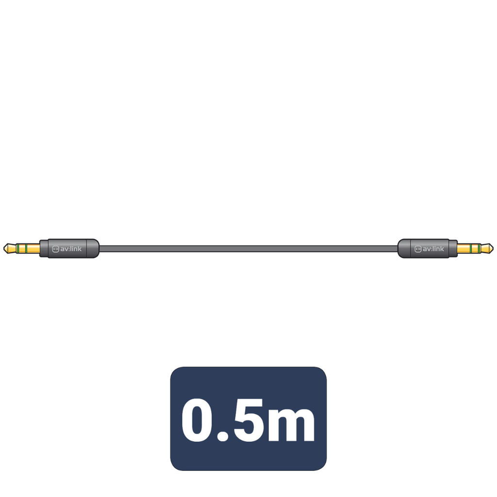 AV-Link Precision 3.5mm Stereo Plug to 3.5mm Stereo Plug Leads