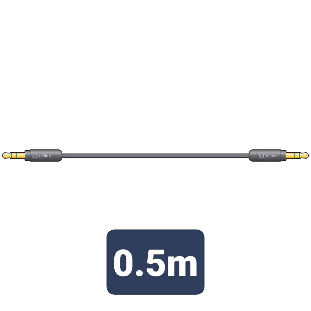AV-Link Precision 3.5mm Stereo Plug to 3.5mm Stereo Plug Leads