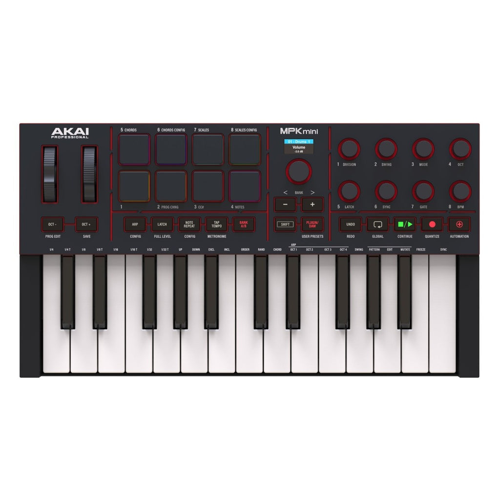 Akai Professional MPK Mini MK4 Compact MIDI Keyboard & Pad Controller