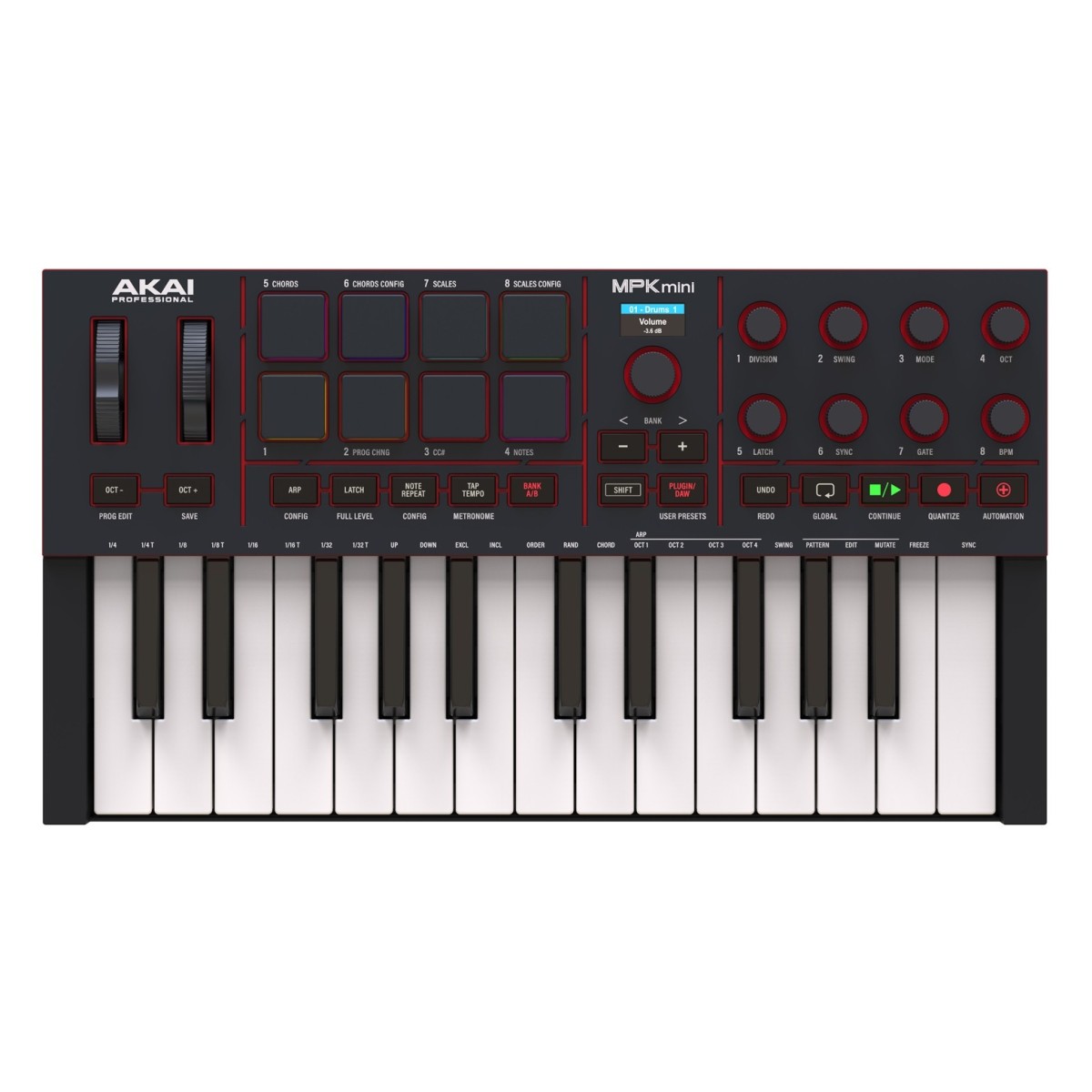 Akai Professional MPK Mini MK4 Compact MIDI Keyboard & Pad Controller