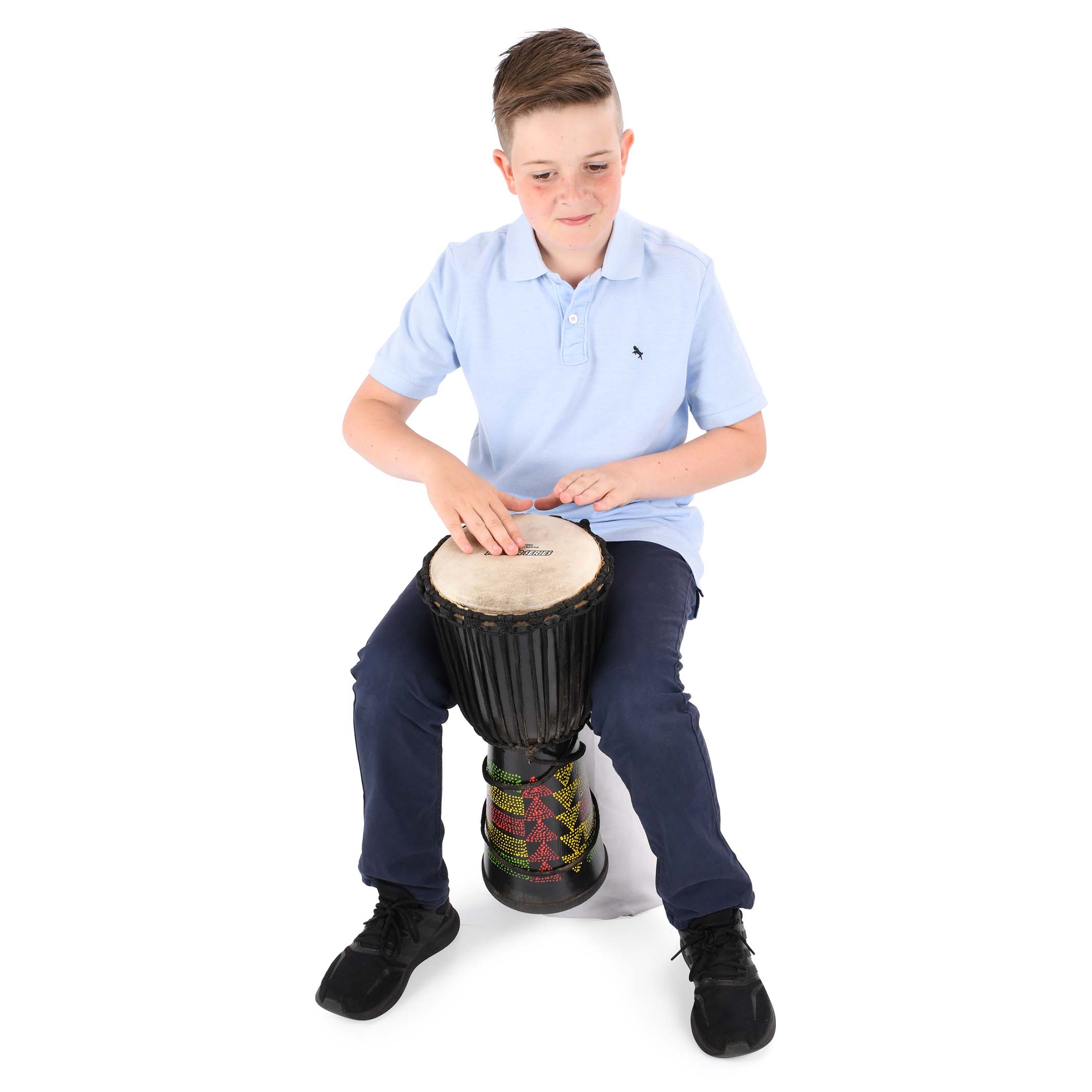 Percussion Workshop Kente Djembe – 8” Rope-Tuned