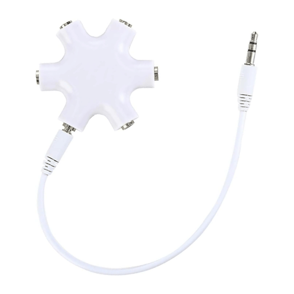 BRITECO 5-Way 3.5mm Multi Headphone Splitter