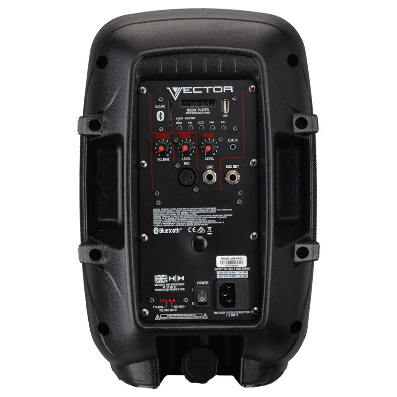 HH Audio Vector VRE-8AG2 8" Active Bluetooth PA Speaker