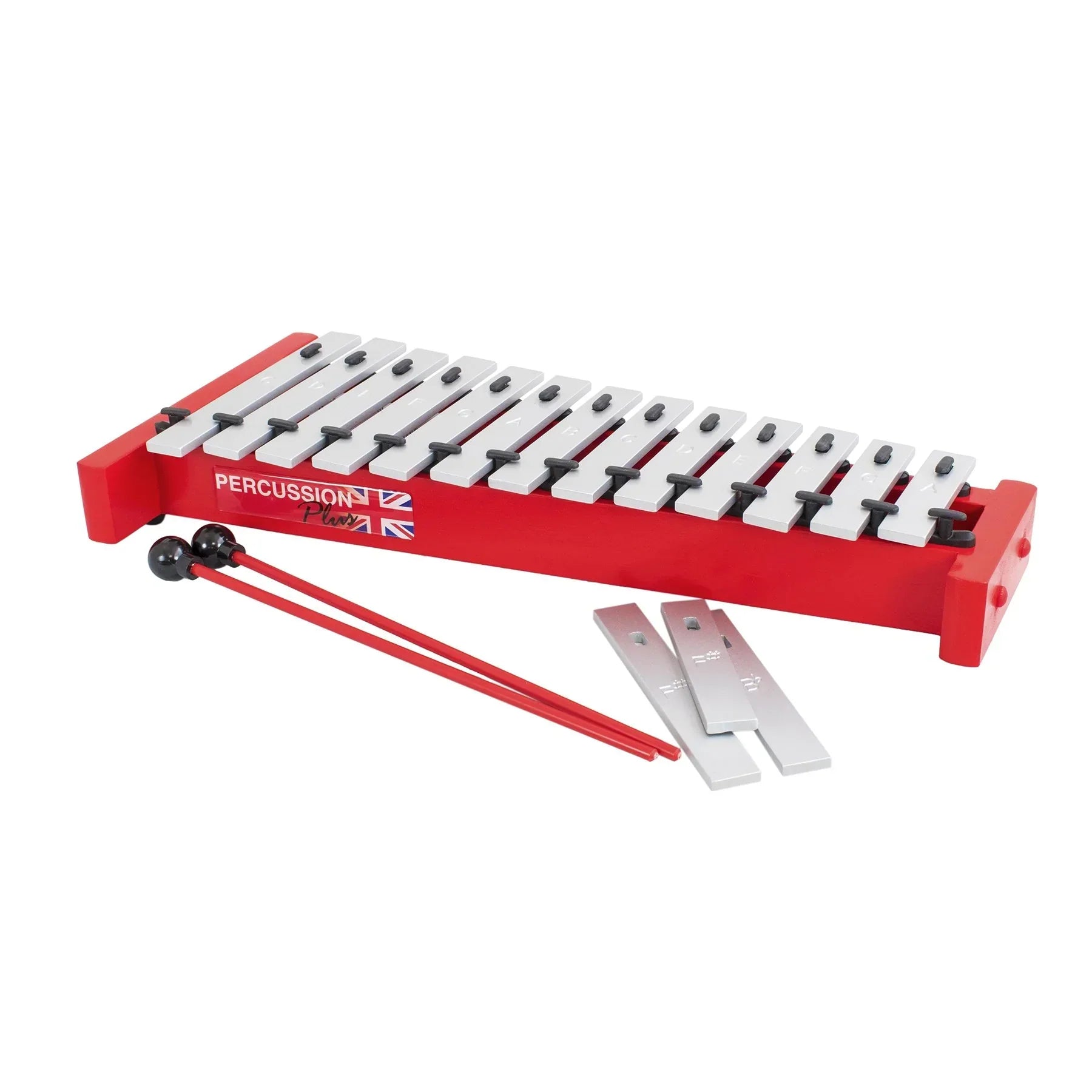 Percussion Plus Classic Red Box Soprano Diatonic Glockenspiel