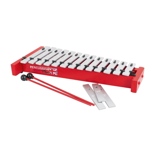 Percussion Plus Classic Red Box Soprano Diatonic Glockenspiel
