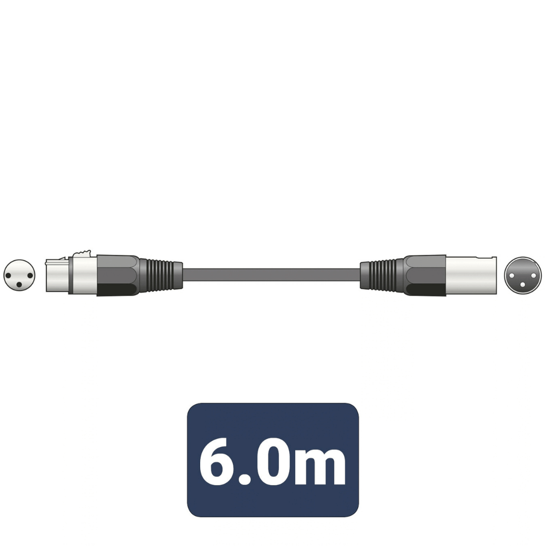 QTX Essential Microphone Leads XLR Female - XLR Male