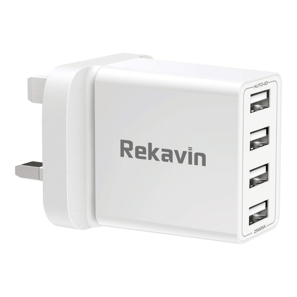 Rekavin Multi USB Mains Plug Charger 4-Port