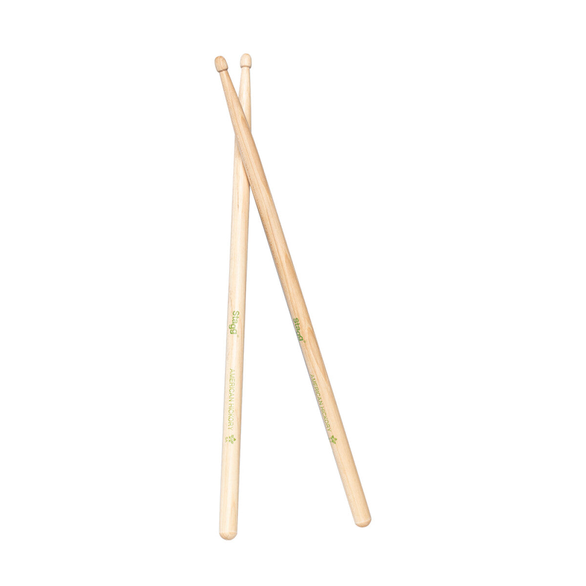 Stagg SHV5A Drumsticks – 5A Hickory with Wooden Tips