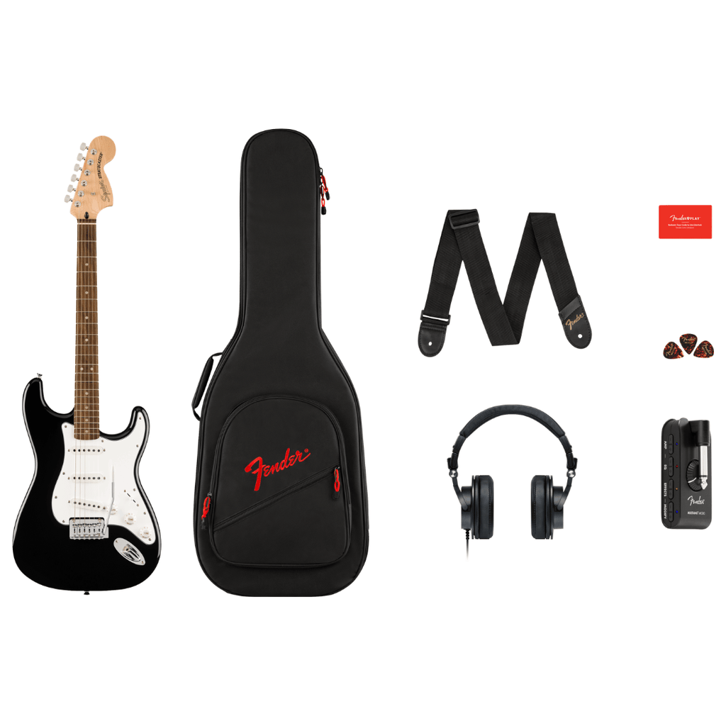 Squier Affinity Series Stratocaster Mustang Micro Pack