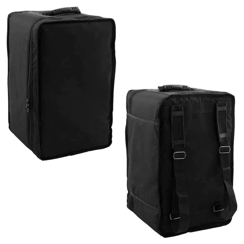 World Rhythm Cajon with Adjustable Snare, Padded Gig Bag and Cushion - Brown