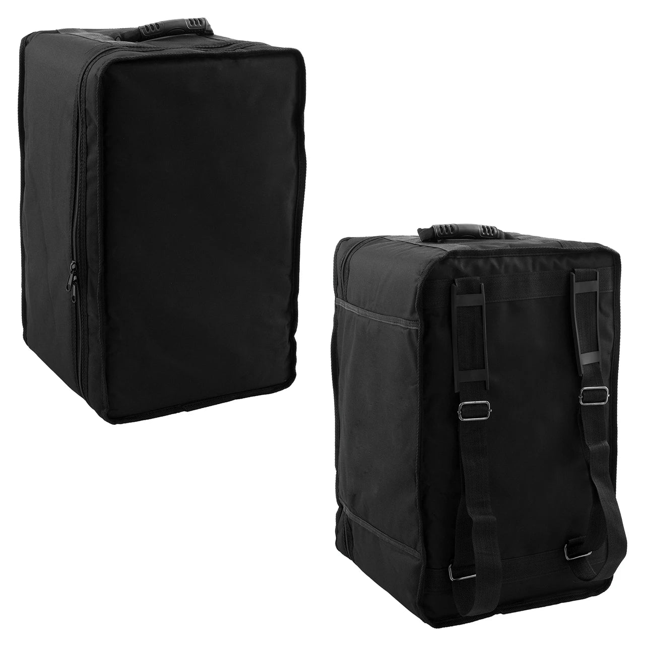 World Rhythm Cajon with Adjustable Snare, Padded Gig Bag and Cushion - Brown