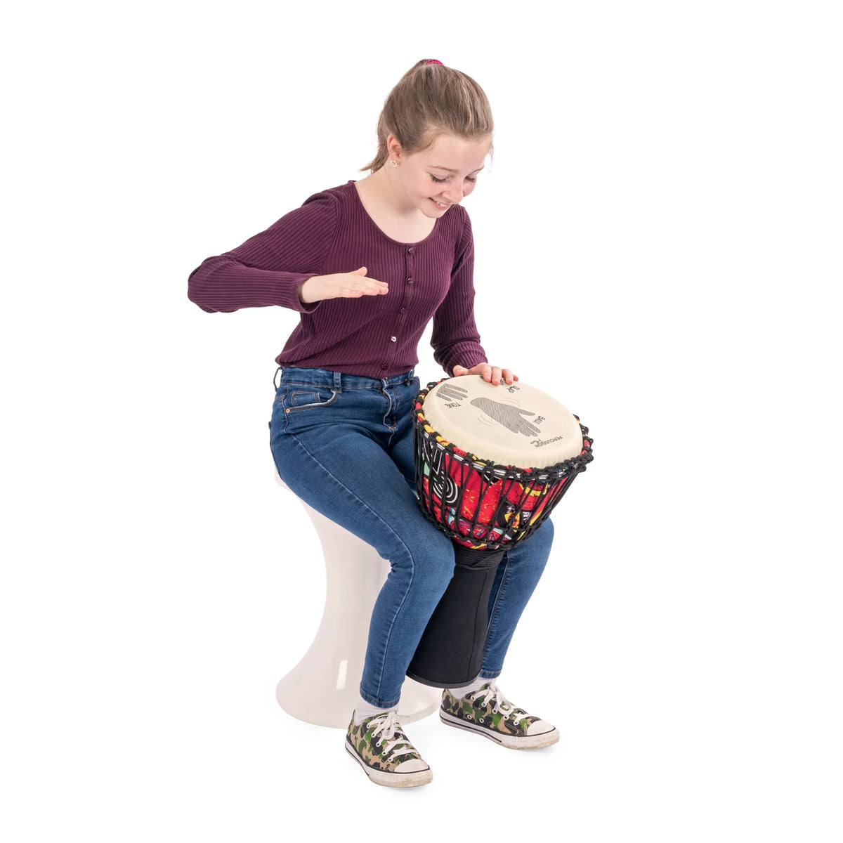 Percussion Plus Carnival Slap Djembe 10 Pack – Rope Tuned
