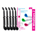 The Nuvo WindStars jSax Class Set of 10 includes ten black jSax woodwind instruments and two WindStars 2: jSax Student Books, forming a vibrant classroom bundle ideal for young musicians.
