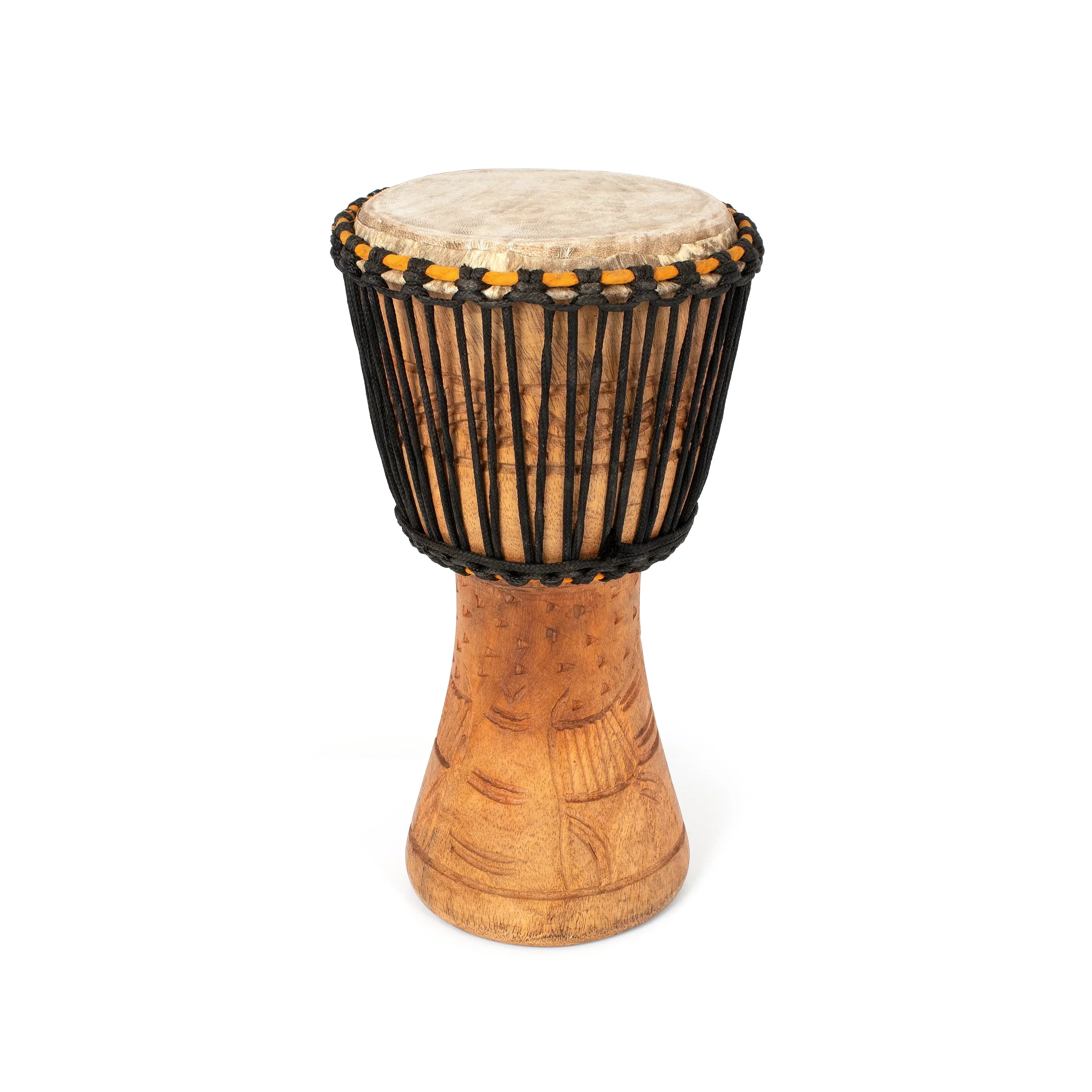 Percussion Plus Honestly Made Ghanaian Djembe – Rope Tuned 7" Head