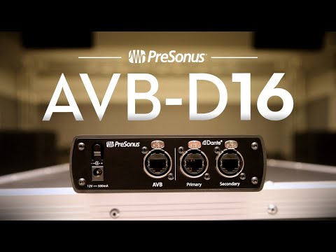 PreSonus AVB-D16 16x16 AVB-to-Dante Bridge